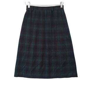 Cape Cod Plaid A Line Skirt Women Size 10 Vintage Classic Dark Academia Preppy